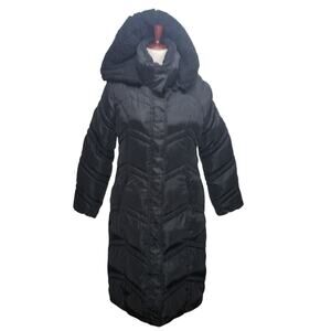 Maden Girl Longline Heavyweight Puffer Coat Black Women’s Size L Zip Jacket